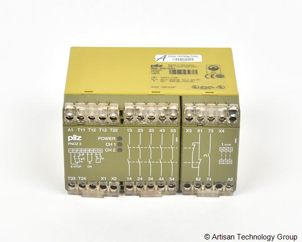 Pilz PNOZ 3 24VDC 5S1ON 4.5W Emergency Stop Relay and Safety Gate Monitor