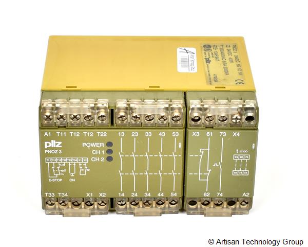 Pilz PNOZ 3 24VDC 5S 1O 1W Emergency Stop Relay and Safety Gate Monitor