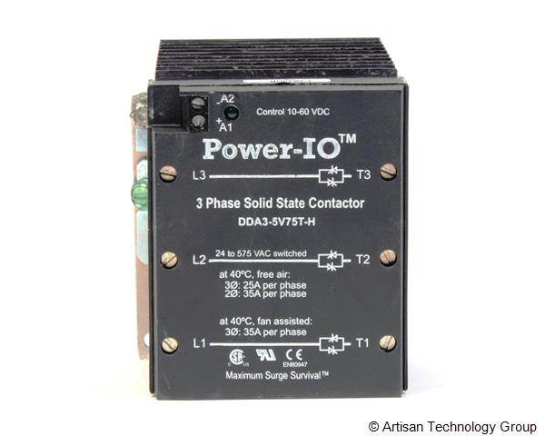 Power-IO DDA3-5V75T-H 25 or 35 Amps Per Leg, Din Rail Contactor