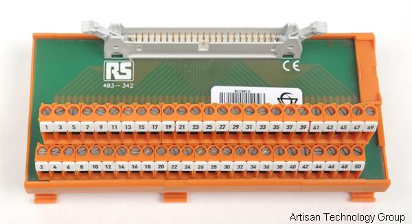 RS 403-342 50-Way IDC Header DIN Rail Terminal
