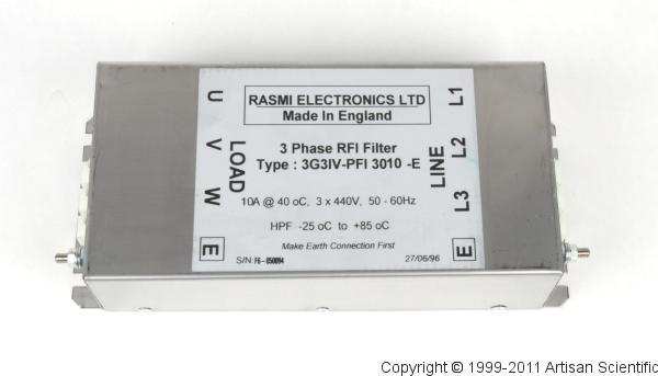 Rasmi 3G3IV-PFI-3010 3-Phase RFI Filter