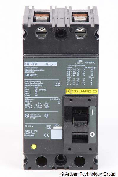 Square D FAL26020 F-Frame Molded Case Circuit Breaker
