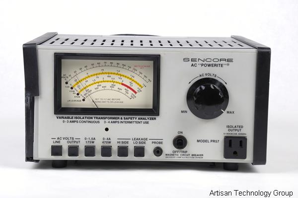 Sencore PR57 AC Powerite Variable Isolation Transformer / Safety Analyzer