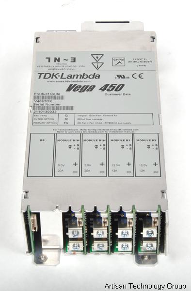 TDK-Lambda Vega 450 Multiple Output Modular Power Supply (5V/20A, 5V/20A, 12V/12A, 12V/12A)