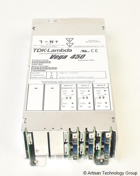 TDK-Lambda Vega 450 Multiple Output Modular Power Supply (9V/10A, 3.3V/8A, 12V/10A, 12V/6A, 5V/12A, 5V/8A)