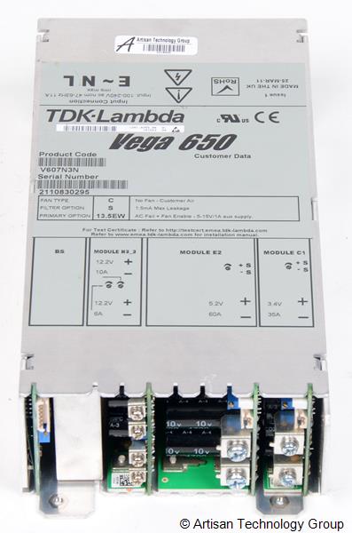 TDK-Lambda Vega 650 Multiple Output Modular Power Supply (5.2V/60A, 12.2V/10A, 12.2V/6A, 3.4V/35A)