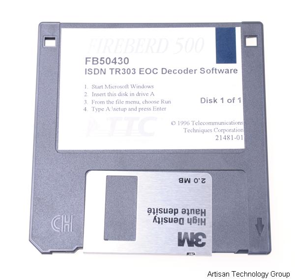 TTC FB50430 ISDN TR303 EOC Decoder Software Disk
