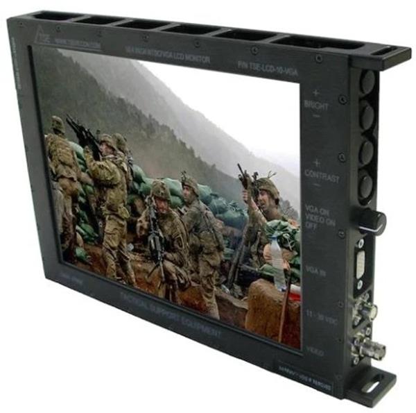 Tactical Support Equipment TSE-LCD-10-VGA 10-Inch Rugged VGA LCD Display Monitor