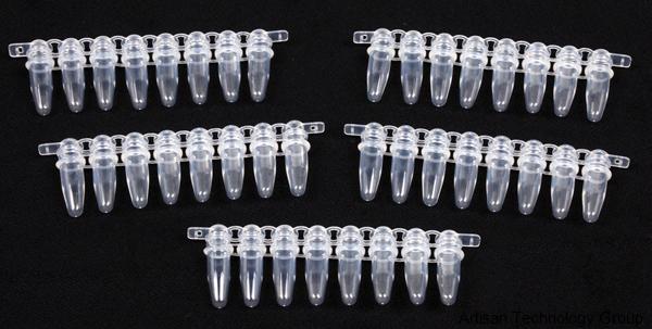 Thermo OmniStrip 0.3ml Strip of 8 Tubes and Caps (200 Total Tubes)