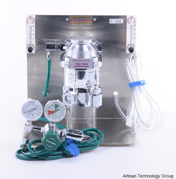 Viking Medical Small Animal Anesthesia System Isoflurane Vaporizer, Stand, and E Tank Regulator