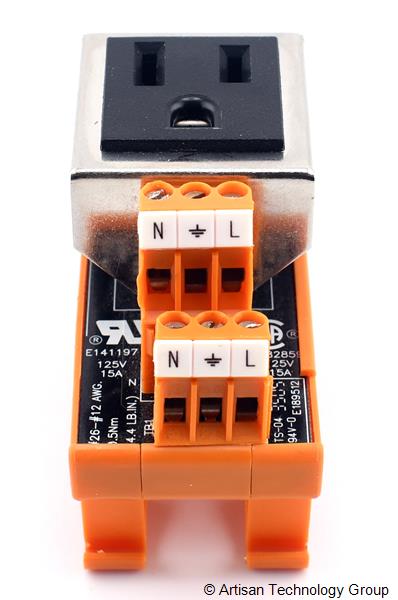 Weidmuller 9915480000 15 Amp Single Outlet DIN-Rail Receptacle w/o Circuit Breaker