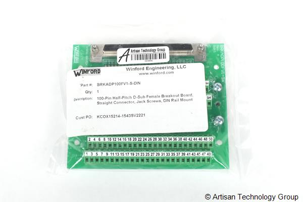 Winford BRKADP100FV1-S-DIN 100-Pin Half-Pitch DSUB Breakout Boards