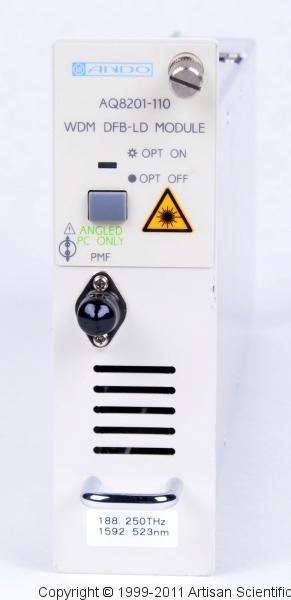Ando AQ8201-110 WDM DFB-LD Module Light Source, 1592.571 nm